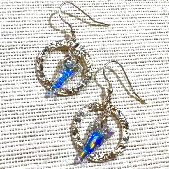 Swarovski Crystal spike earrings - Picture 1 of 3